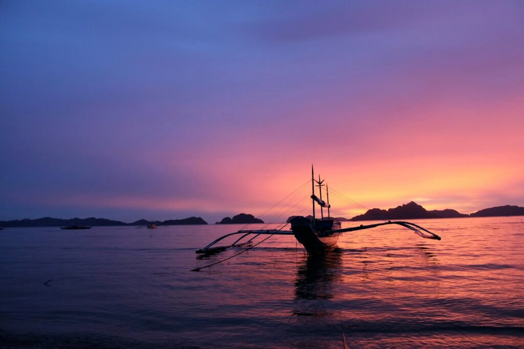 Local fisherman on traditional boat